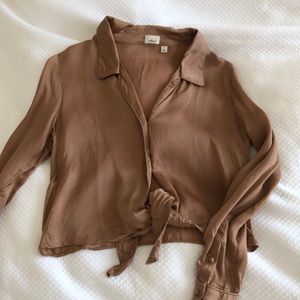 Aritzia Tie-Front Blouse